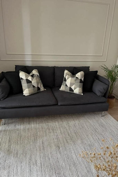 Gala 2201 Gri - Modern Bukle Halı Salon Halısı