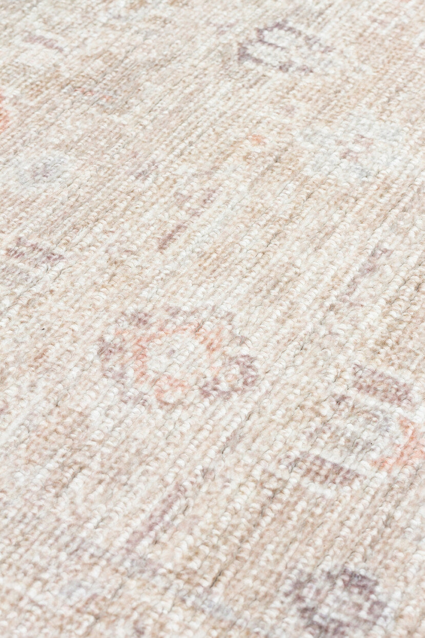 Grace GRC 03 Bej - Pastel Tonlu Vintage Desenli Klasik Hav Vermeyen Halı