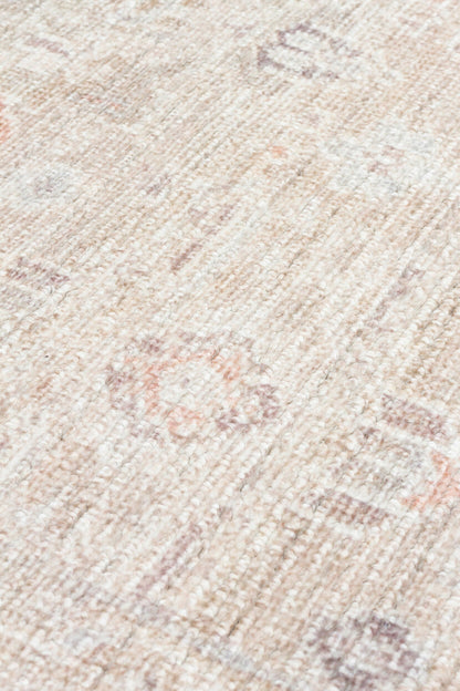 Grace GRC 03 Bej - Pastel Tonlu Vintage Desenli Klasik Hav Vermeyen Halı