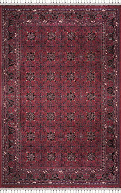 Burj 8731 Bordo - Modal İplikli Özel Tezgah Dokuma Salon Halısı