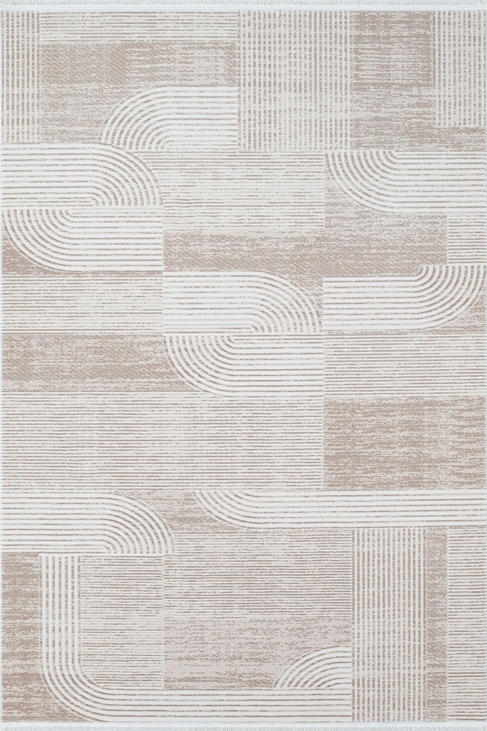 Empera Halı Balenci 7003 Ravelle Kendinden Saçaklı Modern Klasik Salon Halısı