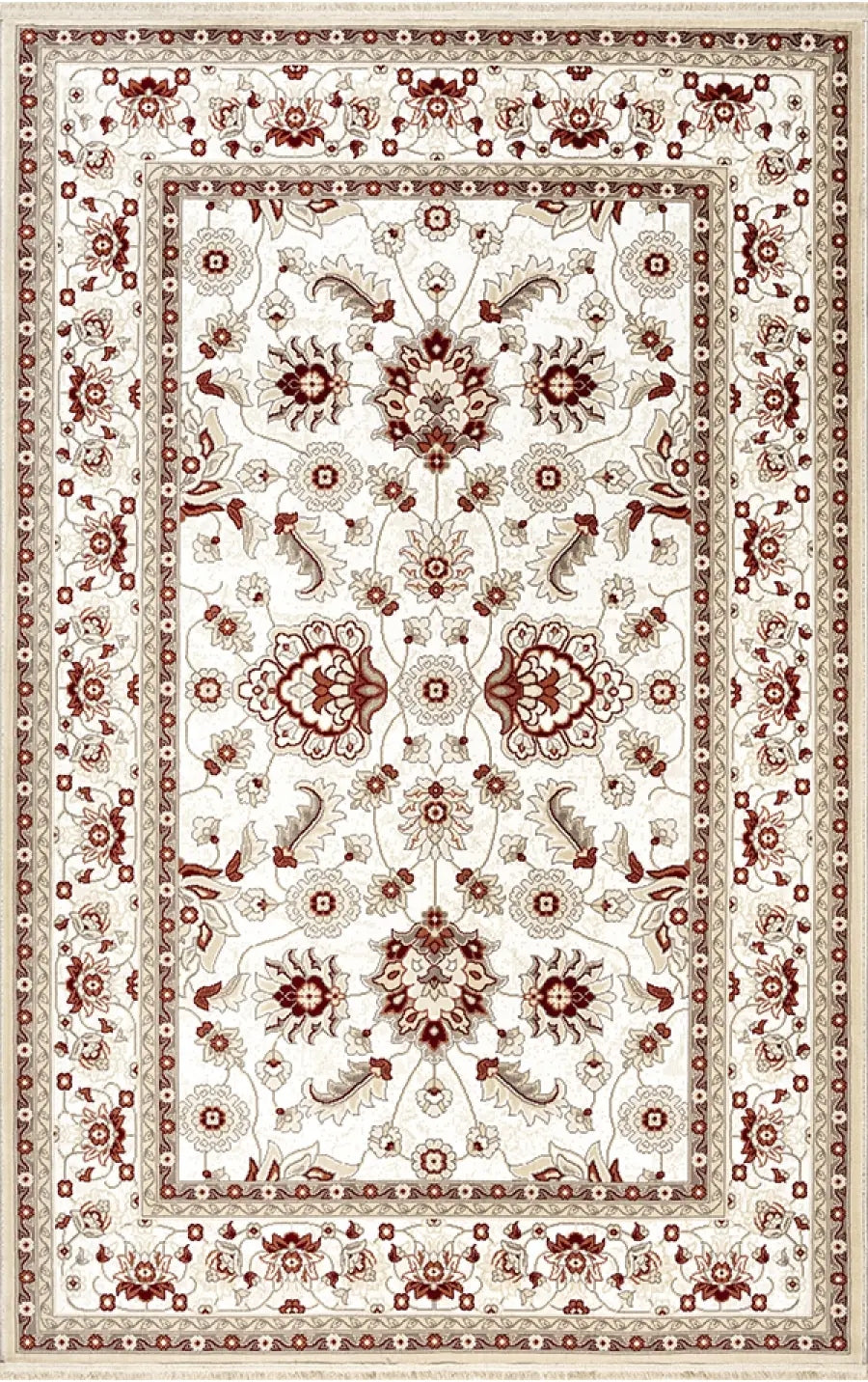 Dubai 70172-60 Klasik Etnik Desenli Dokuma Otantik Halı