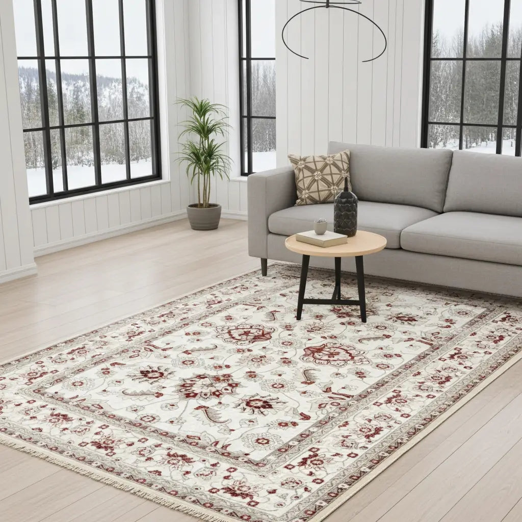 Dubai 70172-60 Klasik Etnik Desenli Dokuma Otantik Halı