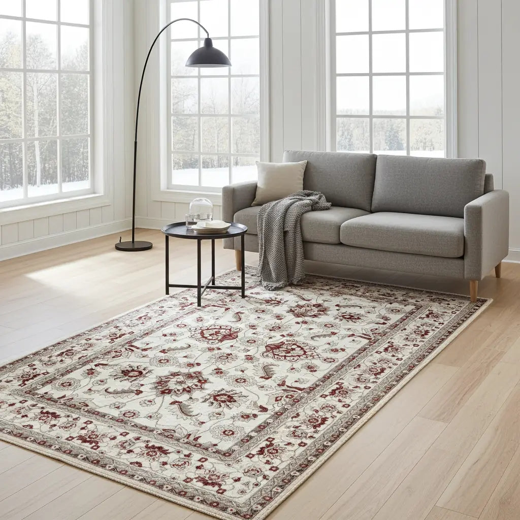 Dubai 70172-60 Klasik Etnik Desenli Dokuma Otantik Halı