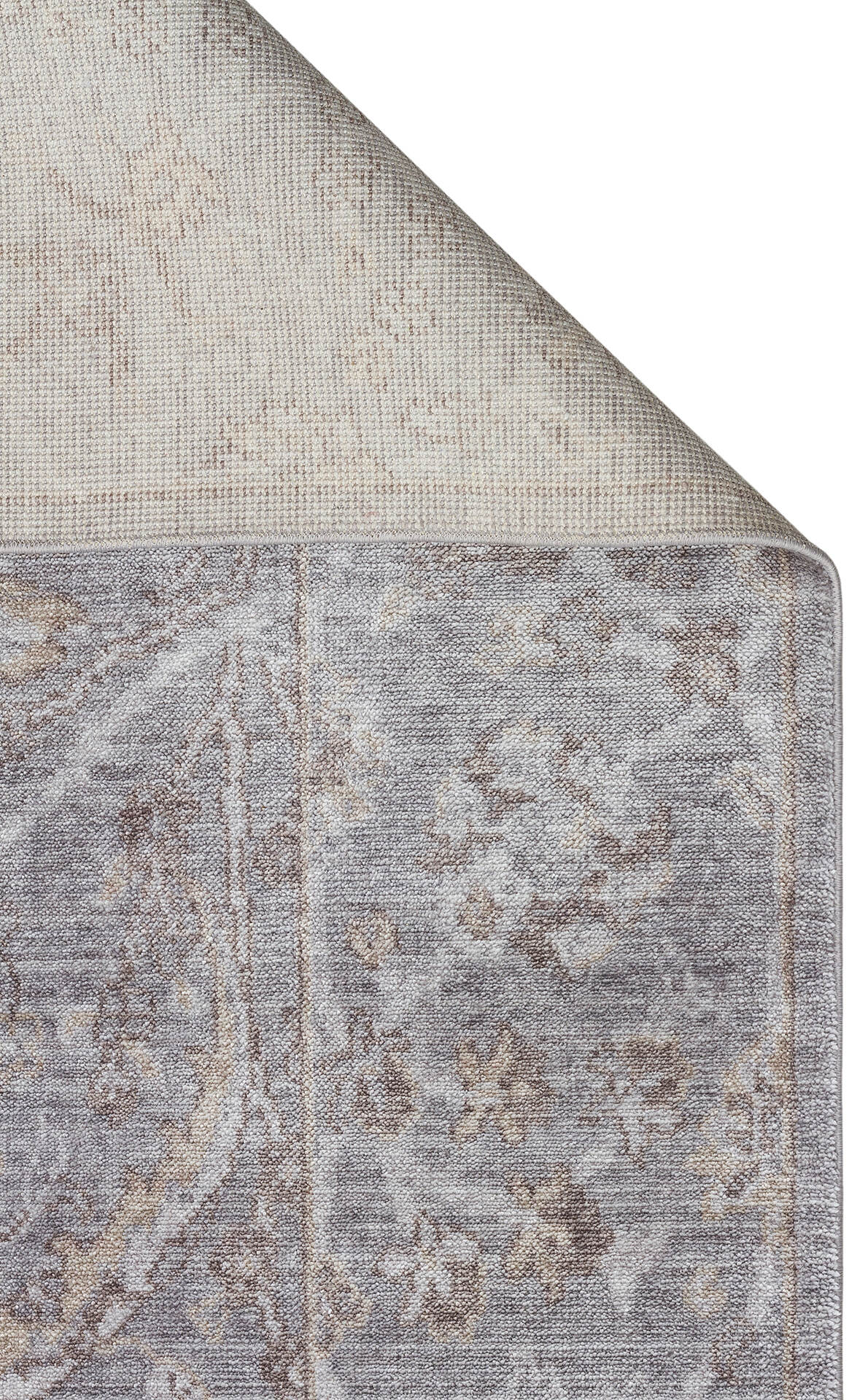 TF 07 D. GREY ANTRASIT  - TAFTAN - Pakistan Overdyed Tarzı Halı, Özel Tezgah Uşak Halısı 