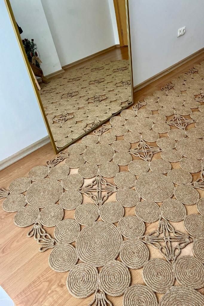 Magnolia 9121 - Jüt Görünümlü Halı | Salon Mutfak Halısı