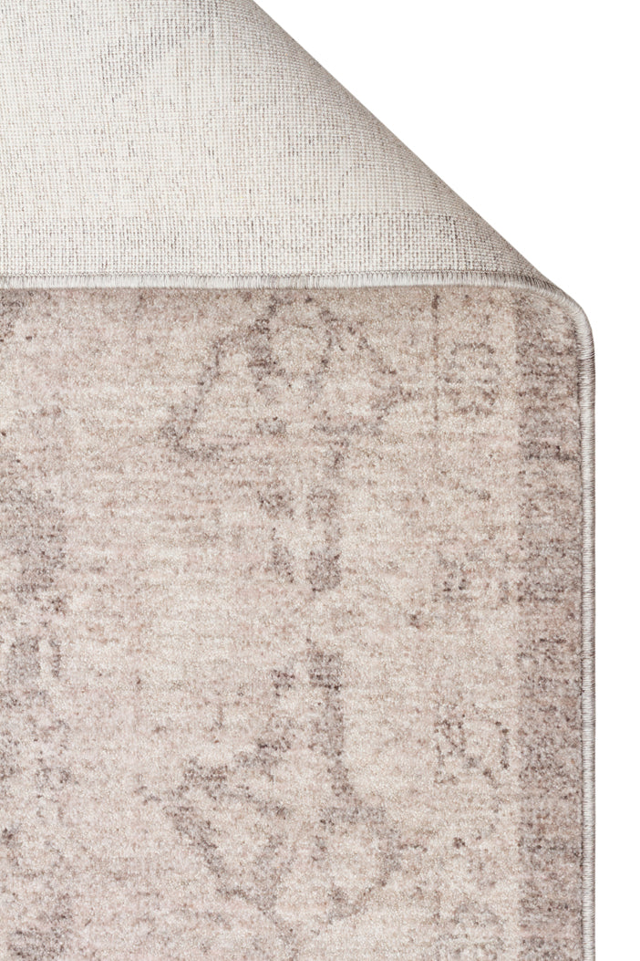 Shiraz SHR 01 Gri - Vintage Eskitme Desenli Yumuşak Dokulu Modern Makine Halısı