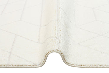 URB 03 WHITE  - URBAN - Etnik Desenlere Sahip Hav Toz Vermez Yumuşak Dokulu Modern Halı