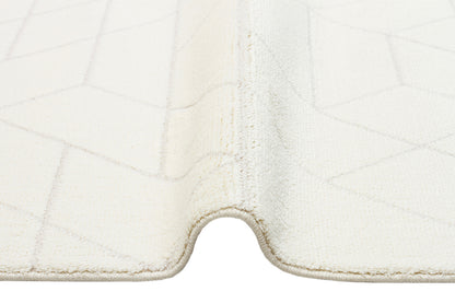 URB 03 WHITE  - URBAN - Etnik Desenlere Sahip Hav Toz Vermez Yumuşak Dokulu Modern Halı