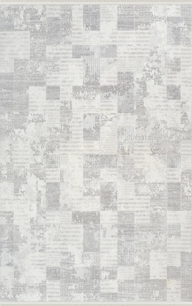 Arden 72487-95 Modern Desenli Gri Akrilik Makine Halısı
