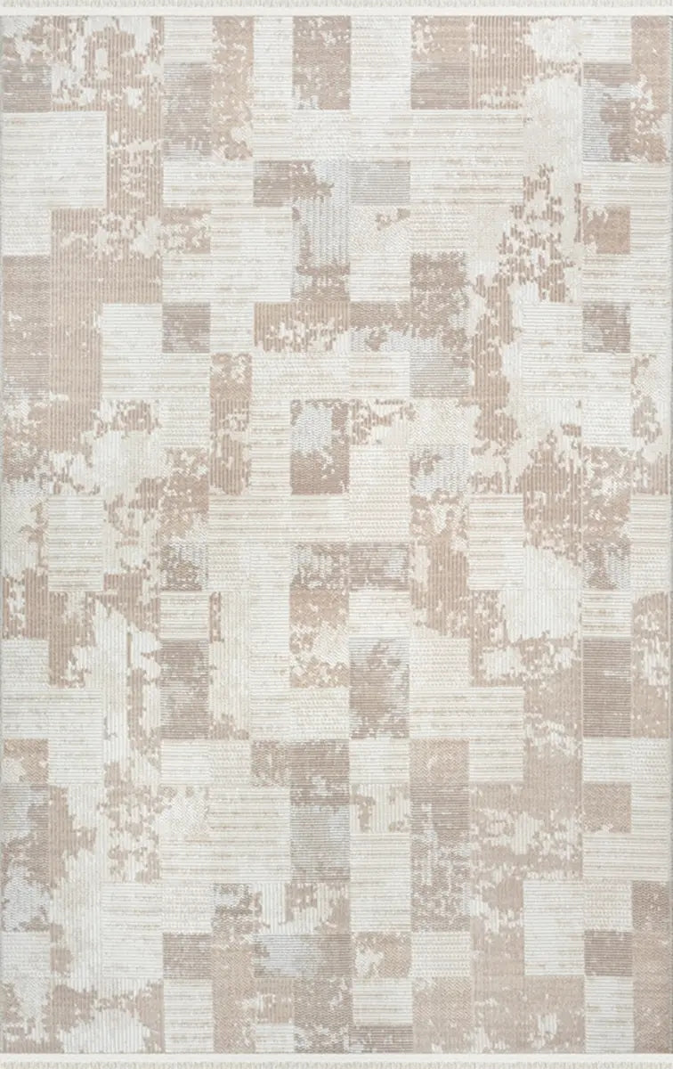 Arden 72487 957 Modern Desenli Gri Akrilik Makine Halısı