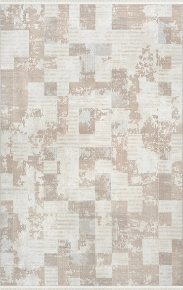 Arden 72487 957 Modern Desenli Gri Akrilik Makine Halısı