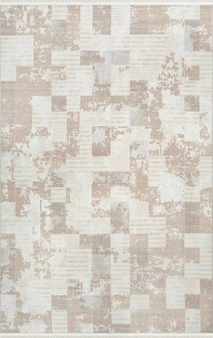 Arden 72487 957 Modern Desenli Gri Akrilik Makine Halısı