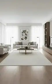 Arden 72821-60 Modern Desenli Gri Akrilik Makine Halısı