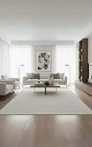 Arden 72821-96 Modern Desenli Gri Akrilik Makine Halısı