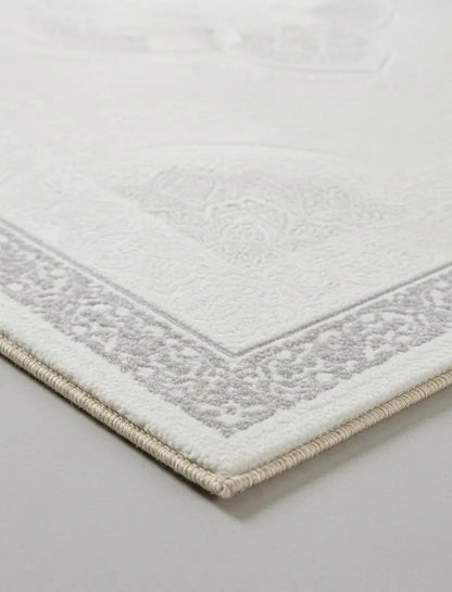 Arden 73395-97 Krem Modern Desenli Gri Akrilik Makine Halısı