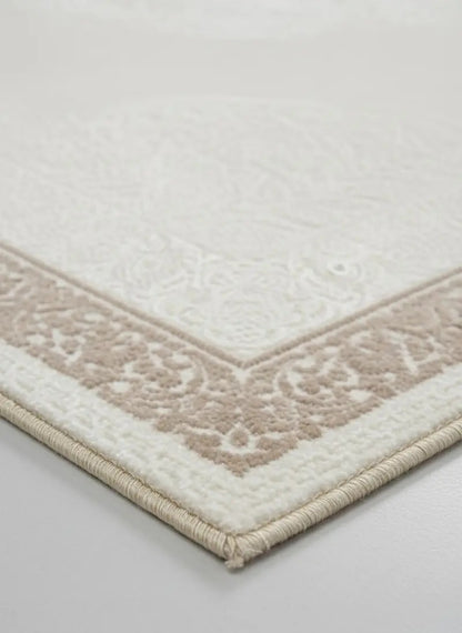 Arden 73395-70 Krem Modern Desenli Gri Akrilik Makine Halısı