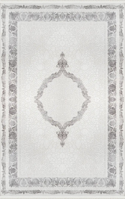 Safir 73942-099 Akrilik Modern Saçaklı Makine Halısı
