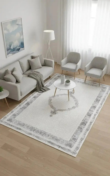 Safir 73942-099 Akrilik Modern Saçaklı Makine Halısı