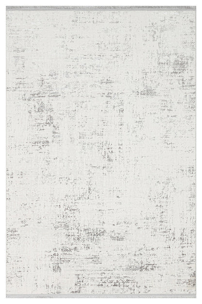 Nora NOR 02 Silver Günlük Kullanıma Uygun Modern Halı Yıkanabilir, Kaymaz Taban, İnce, Toz Vermez