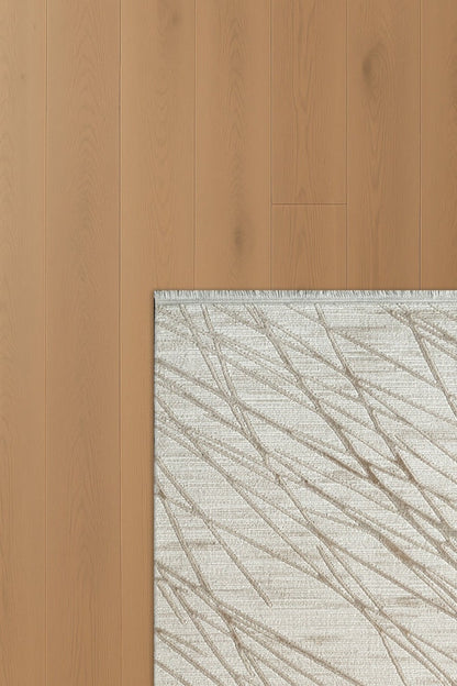 Çınar Aira CY08A Krem Bej Modern Salon ve Oturma Odası Halısı