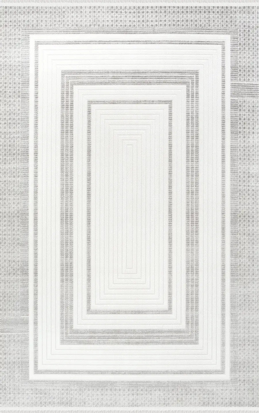 Polo 74779-95 Akrilik Modern Krem Halı – Lazer Kesim, Saçaklı, Dokuma Taban
