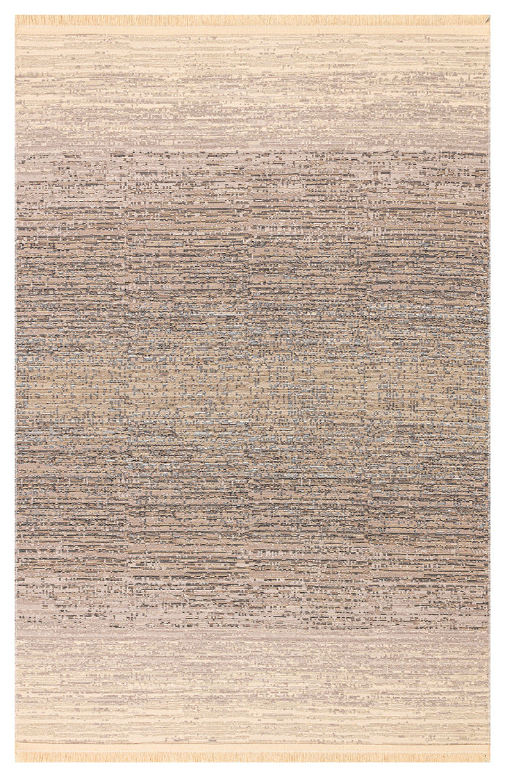 Kutnu Kilim KTN 01 Marina Bej Ombre Renk Geçişli Çift Taraflı Yıkanabilir Hav Vermez Salon Kilimi