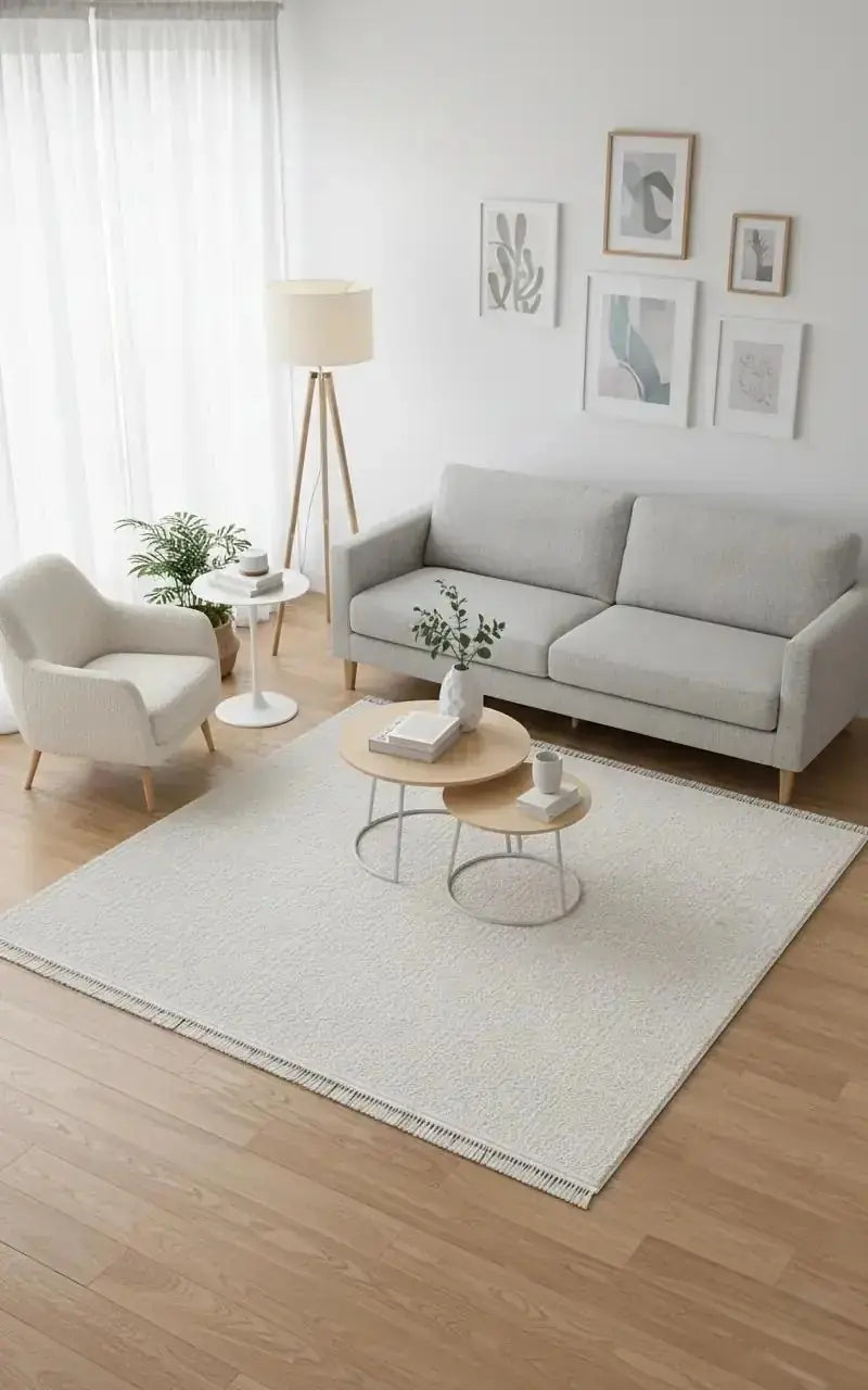 Safir 75190 060 Akrilik Modern Saçaklı Makine Halısı