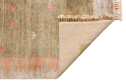 Zara ZR 07 Bej Autumn - Özel Tezgah - Kolay Temizlenebilir, Hav Bırakmayan Modern Uşak Halısı