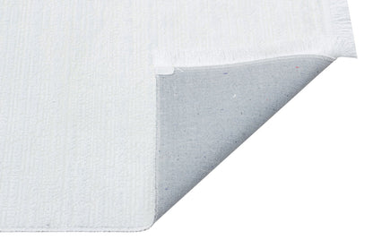 ST 09 WHITE XW  - SATEEN - Hav Toz Vermez Yıkanabilir Kaymaz İnce Dokuma Modern Halı 
