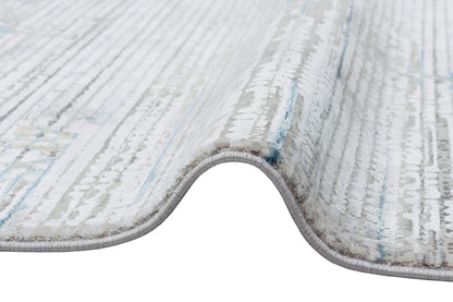 FS 01 BEIGE BLUE V1  - FRESCO - Yüksek Alçak Dokulu Özel Işıltılı Yüksek Kaliteli Sık Dokuma Modern Salon Halısı