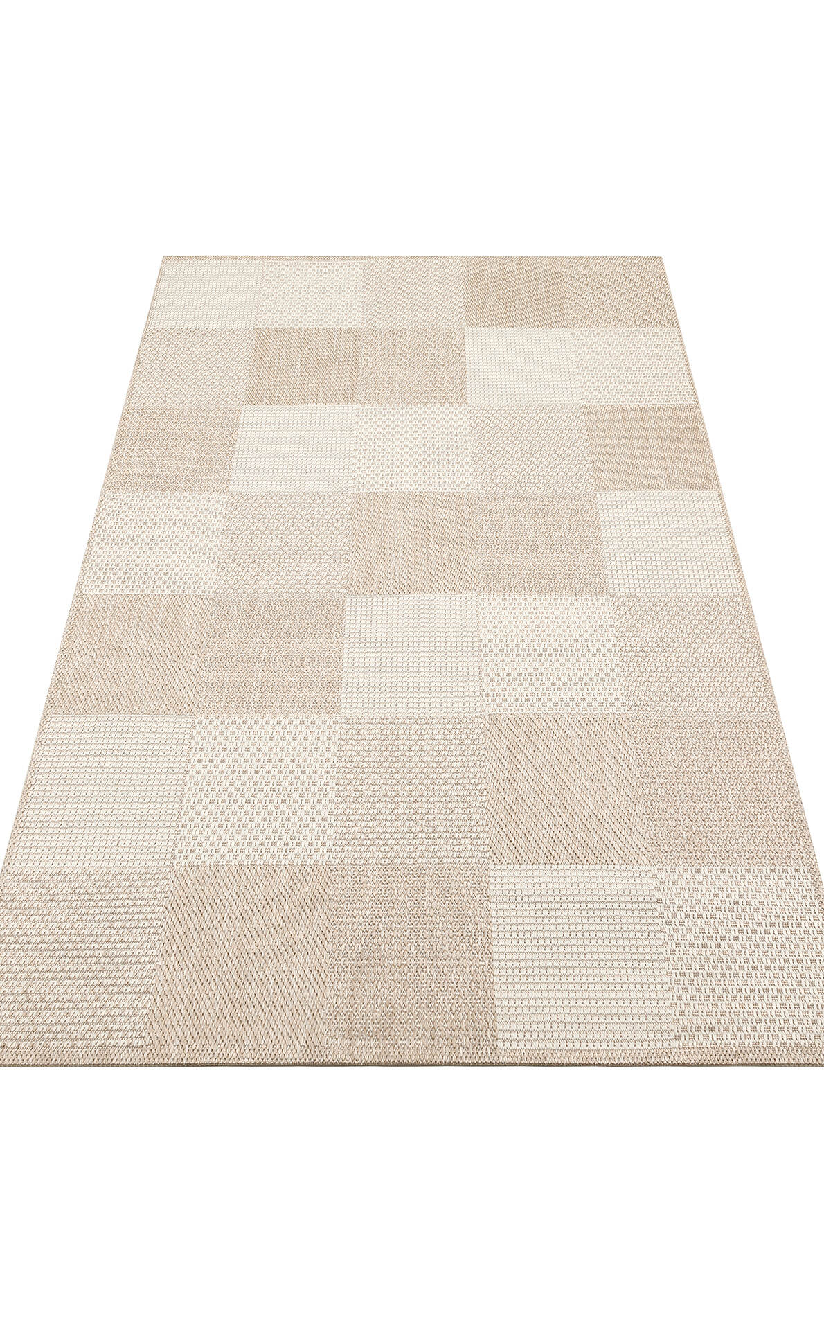 Mono MNO 01 Bej - Yıkanabilir Kaymaz Kilim Halı
