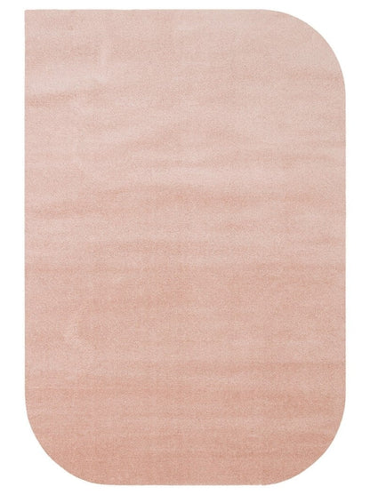 Zen Amorf 05 Pembe Özel Şekilli Kesim Yumuşak Tuşeli Sıkı Dokuma Makine Halısı