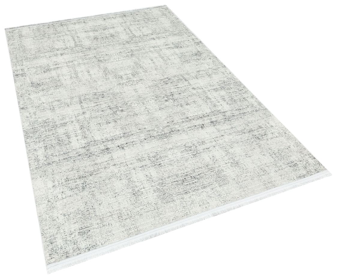 Riena 1161 Gri - Akrilik Polyester Halı | Kaymaz Tabanlı Dekoratif Halı