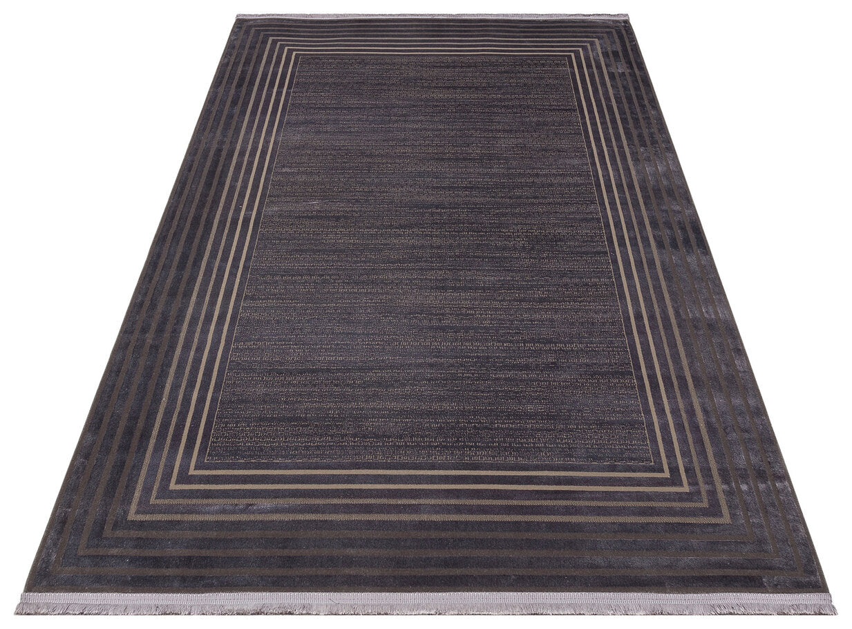 ANT 03 DARK GREY NW  - ANATOLIA NEW - Klasik ve Modern Desenli Sık Dokuma Makine Halısı