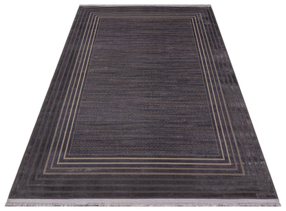 ANT 03 DARK GREY NW  - ANATOLIA NEW - Klasik ve Modern Desenli Sık Dokuma Makine Halısı