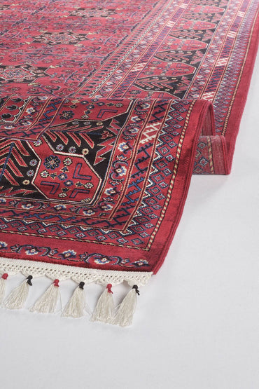 Burj 8731 Bordo - Modal İplikli Özel Tezgah Dokuma Salon Halısı