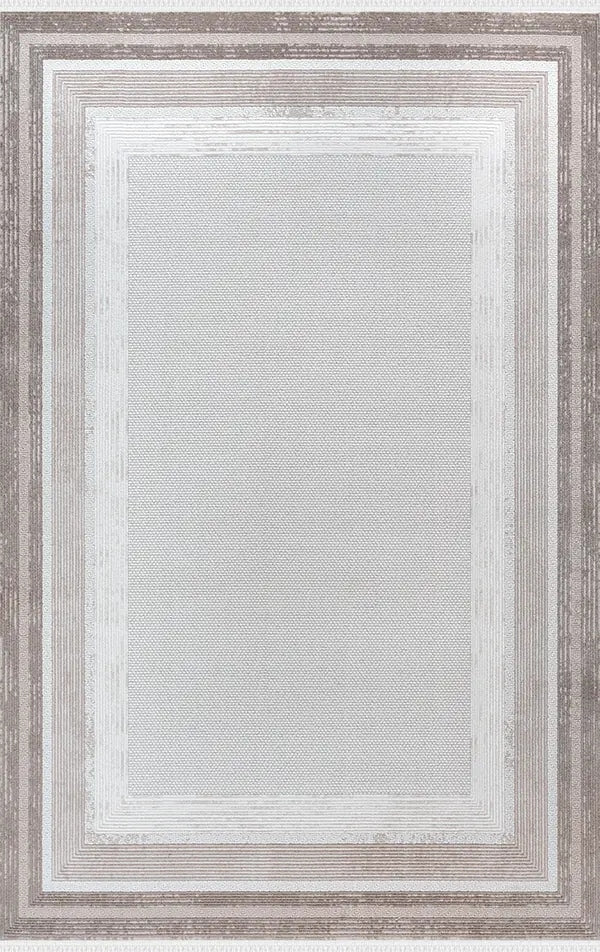 Arden 79422-081 Modern Desenli Gri Akrilik Makine Halısı