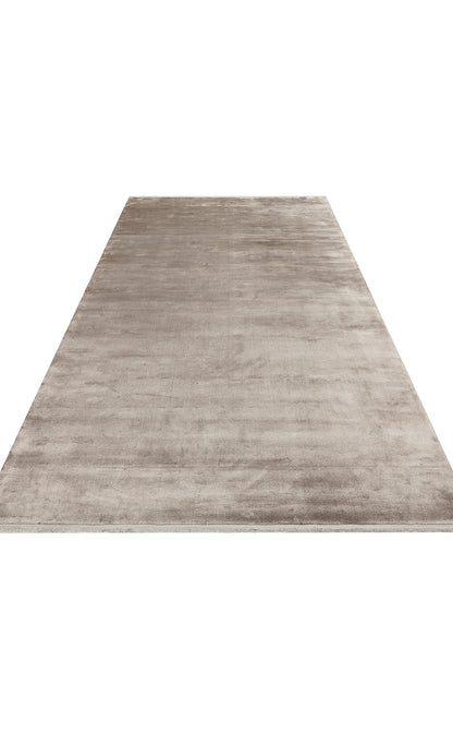 VT PLAIN SILVER  - VELVET - Düz Renk El Emeği ile Özel Tezgahlarda Üretilen Viskon Uşak Halısı