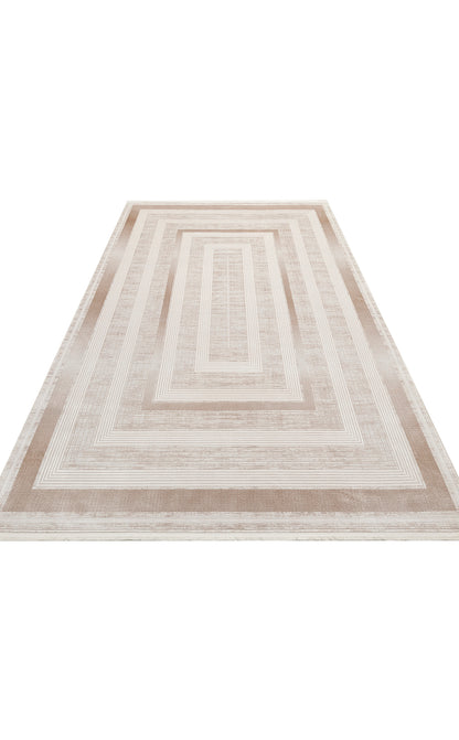 MHL 13 CREAM BEIGE  - MAHAL - Klasik Desenli Yüksek Kalite Sık Dokuma Salon Halısı