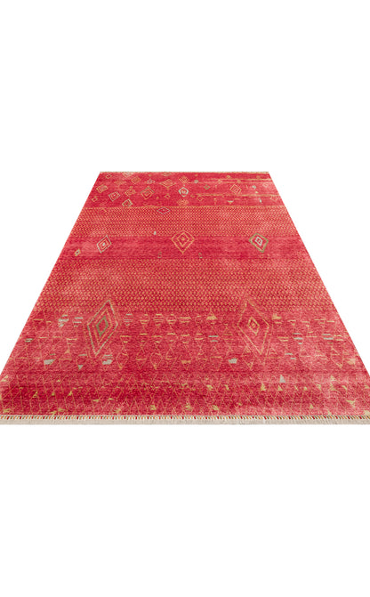ZR 15 RED AUTUMN  - ZARA - Otantik Desenli El Emeği ile Özel Tezgahlarda Üretilen Modern Uşak Halısı