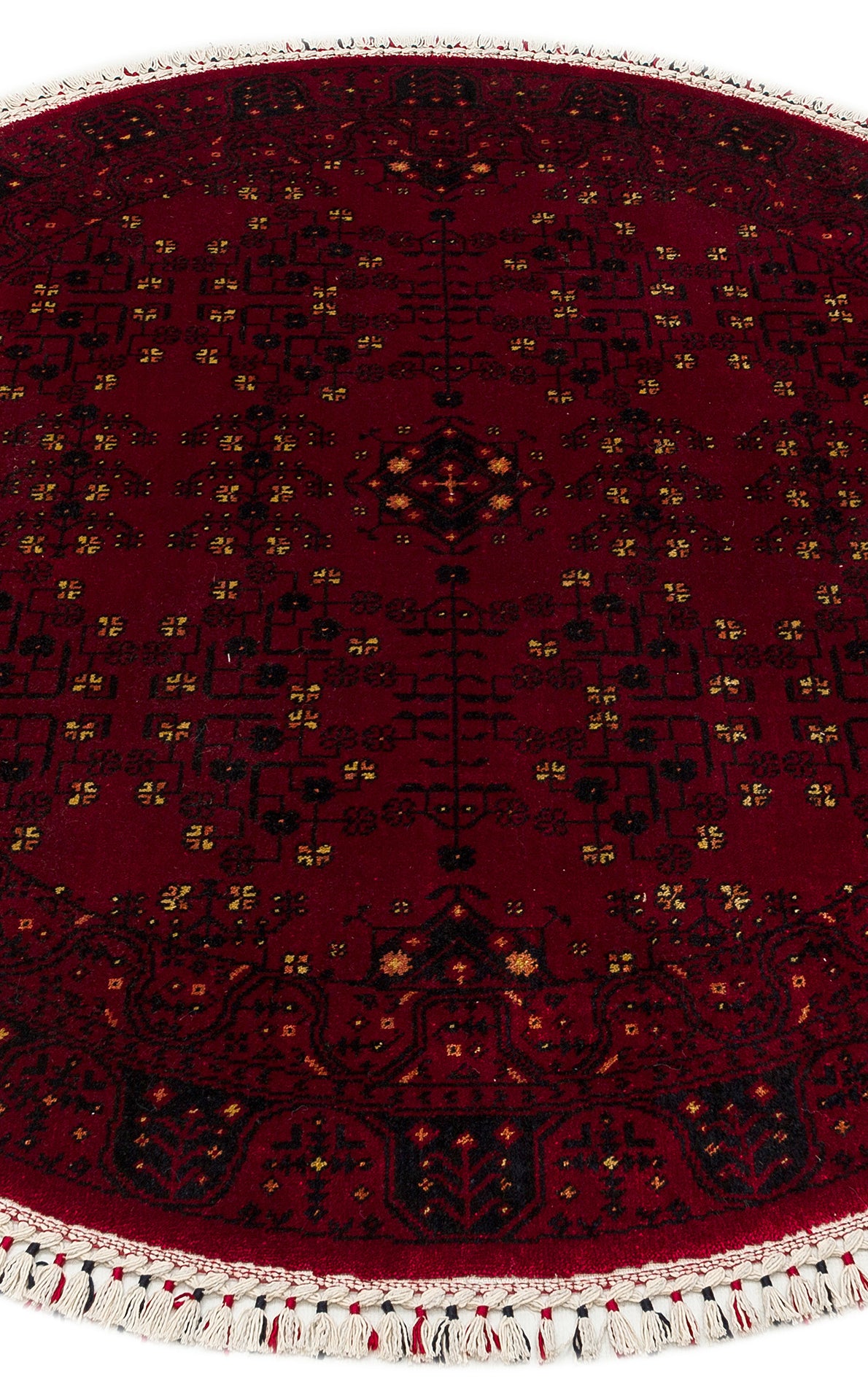 959 RED Q  - NOSTALJI - Afgan / Yağcıbedir Tezgahlarda Üretilen Tensel Uşak Halısı