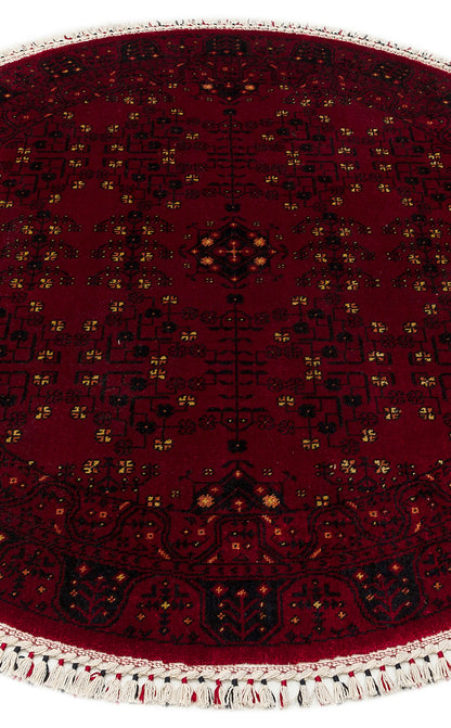959 RED Q  - NOSTALJI - Afgan / Yağcıbedir Tezgahlarda Üretilen Tensel Uşak Halısı