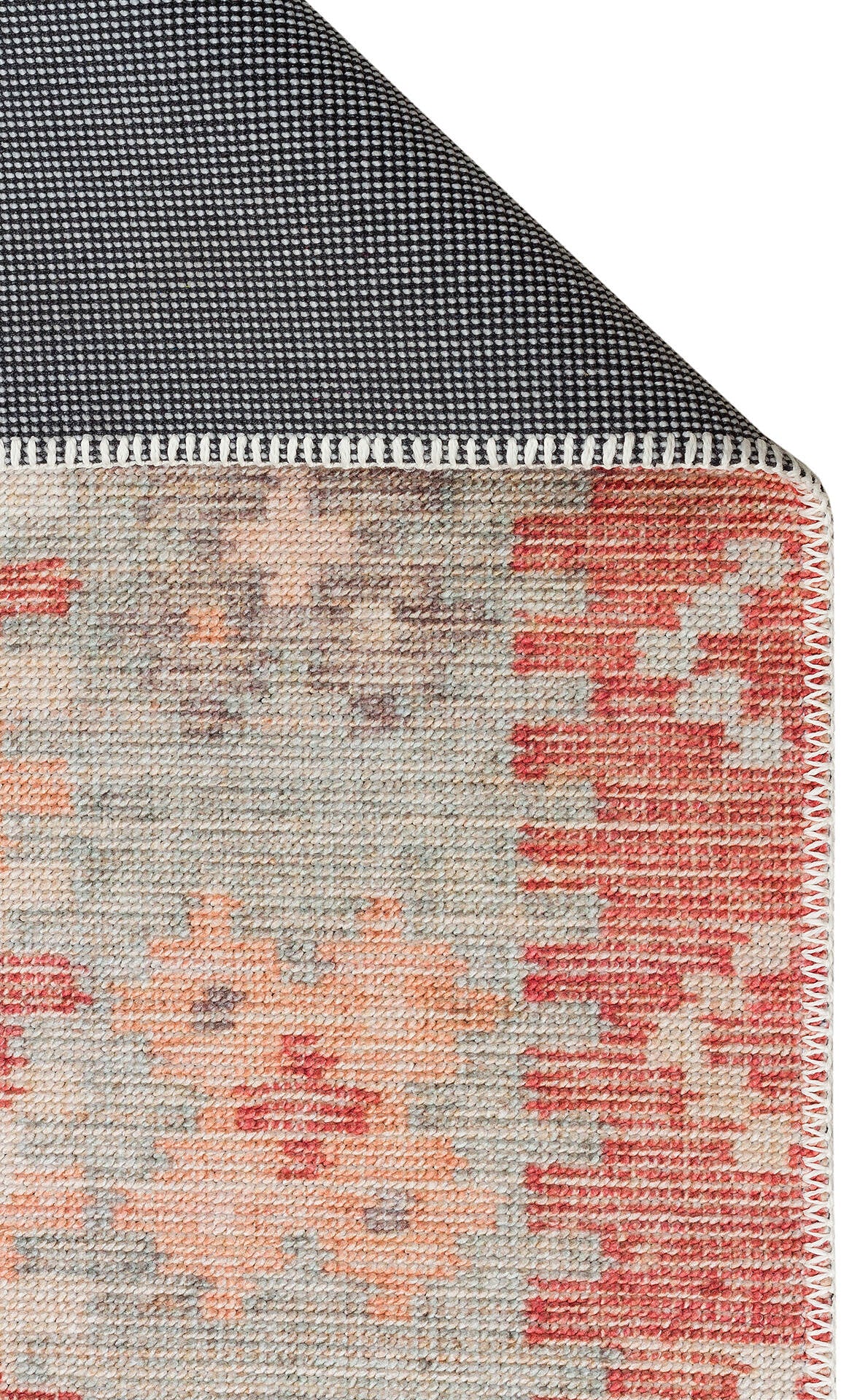 ELS 101 CREAM MULTY  - ELISTA - Vintage Desenlere Sahip Kaydırmaz Yıkanabilir Modern Halı