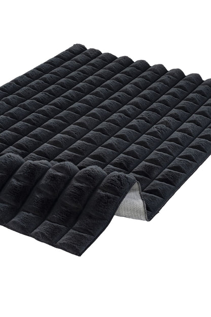 Diamante 7006 Antrasit - Yumuşak Peluş Halı | Kaymaz Yıkanabilir Halı