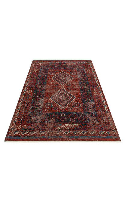 Anadolu Kilim AND 02 MULTY - Yıkanabilir Kaymaz Kilim | Anadolu Desen Kilim