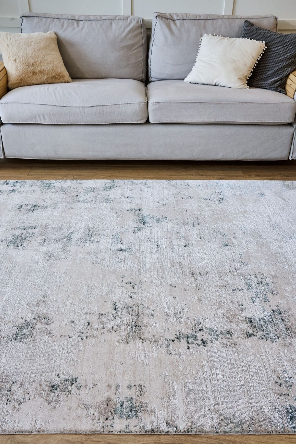 Lima 6211 Aqua - Polyester Şönil Halı | Dokuma Tabanlı Model