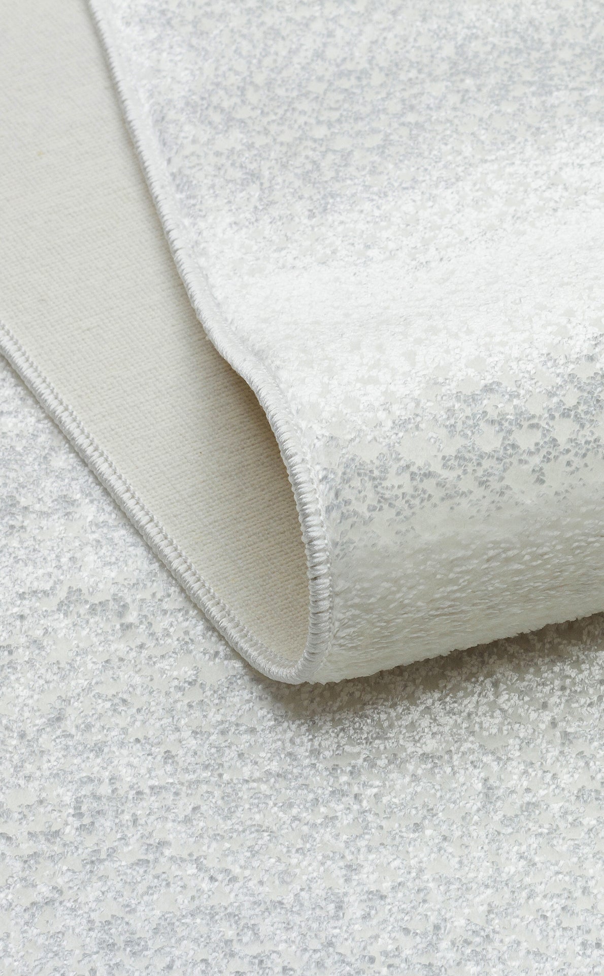 ST 21 WHITE XW  - SATEEN - Hav Toz Vermez Yıkanabilir Kaymaz İnce Dokuma Modern Halı 