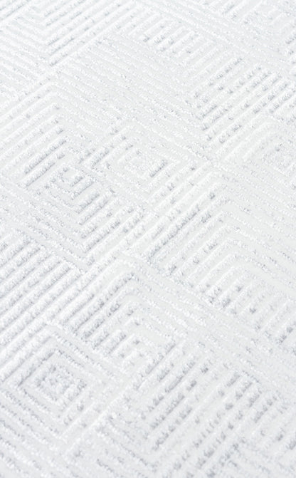 ST 109 CREAM GREY  - SATEEN - Yıkanabilir Kaymaz Tabanlı Hav Vermez Sık Dokuma Modern Halı