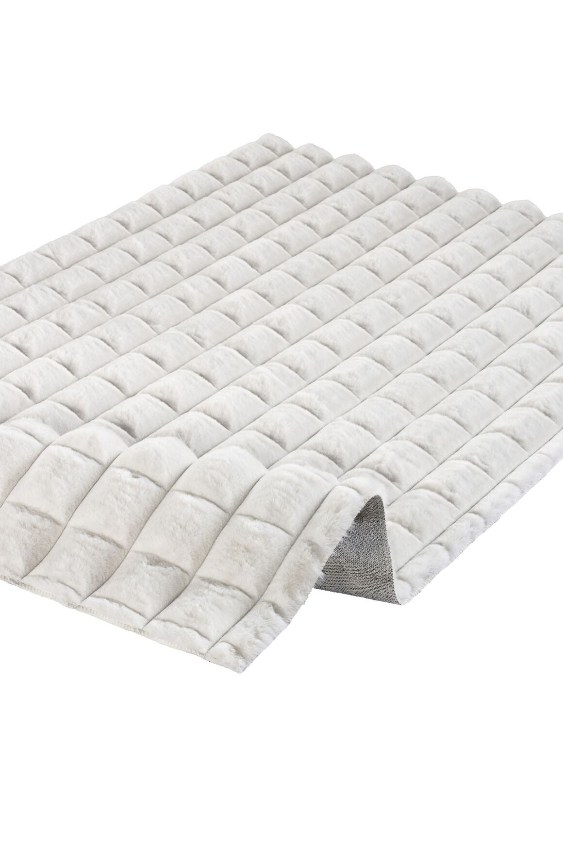 Diamante 7002 Krem - Yumuşak Peluş Halı | Kaymaz Yıkanabilir Halı